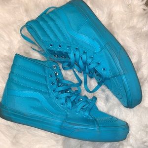 Fluorescent Aqua Vans Men 8/ Women 9.5